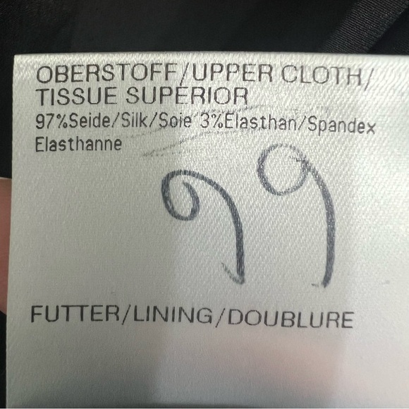 Feraud Women’s Size 16 Black 97% Silk Top Layering Office Capsule Normcore - Picture 6 of 6